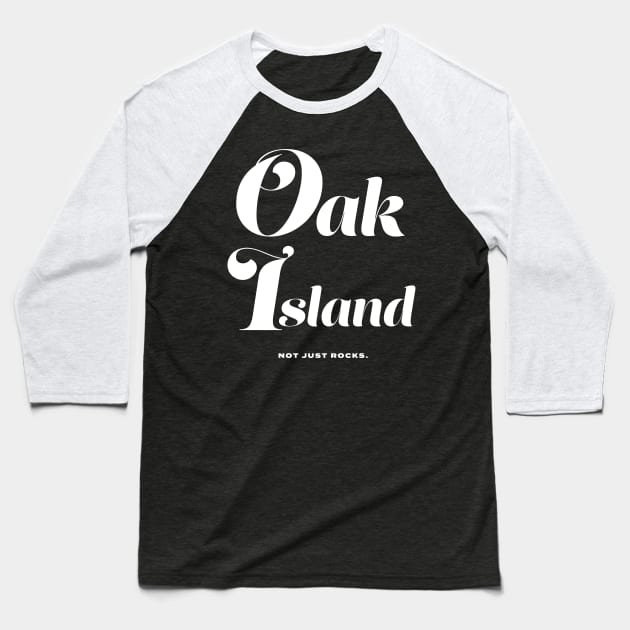 Oak Island Mystery Baseball T-Shirt by OakIslandMystery